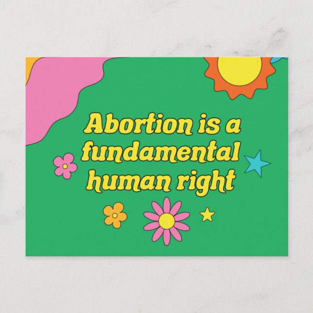 Postal El aborto por elección es un derecho humano fundam (Anverso)