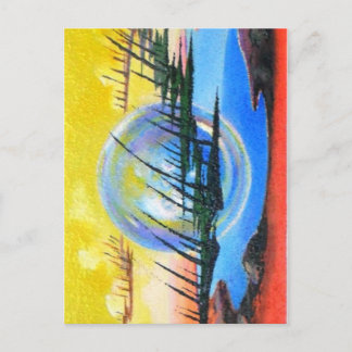Postal EL ABSTRACTO ALIEN de Leomariano
