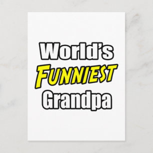 Postal El abuelo más gracioso del mundo