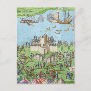 Postal El acampamiento de las fuerzas inglesas