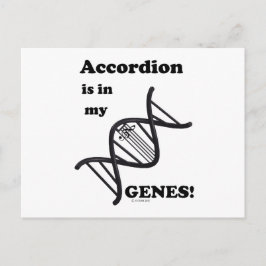 Postal ¡El Acordeón Está En Mis Genes!