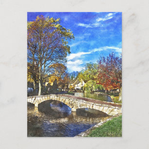 Postal El acuarela de Cotswolds