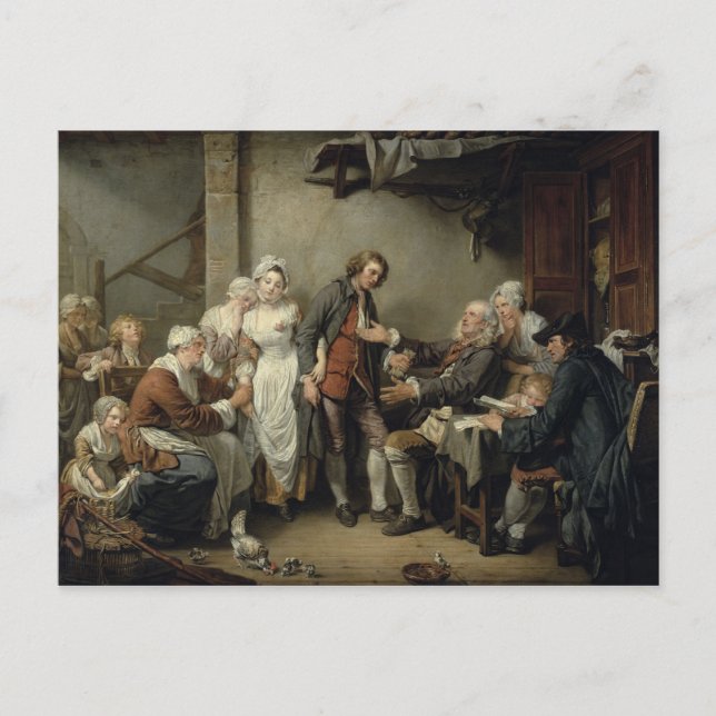 Postal El Acuerdo de Aldea, 1761 (Anverso)