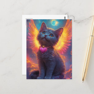 Postal El Adorable Angel Kitten
