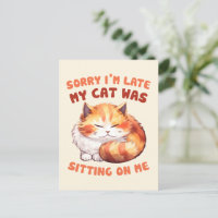 El Adorable Naranja Tabby Cat - Lo siento, estoy a