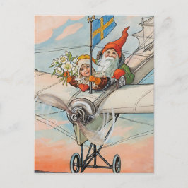 Postal “El aeroplano de Navidad” de Jenny Nystrom