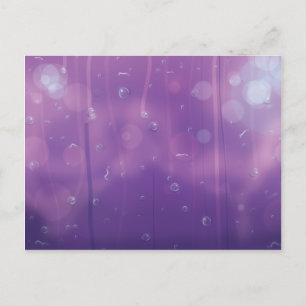 Postal El agua cae sobre una ventana.