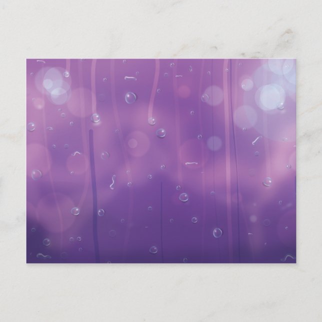 Postal El agua cae sobre una ventana. (Anverso)