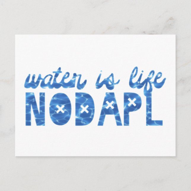 Postal El agua es la vida NODAPL (Anverso)