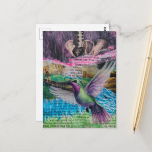 Postal El agua puede fluir a través de Collag de medios m