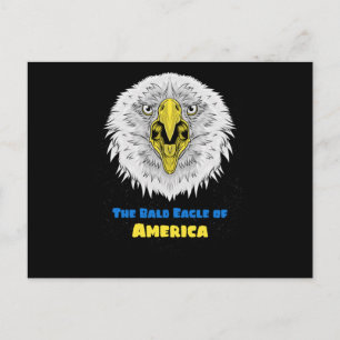 Postal El águila calva americana - emblema de EE. UU.