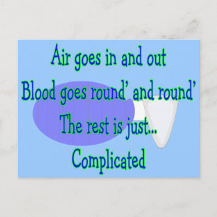 Postal El aire sale y sale... El resto es complicado