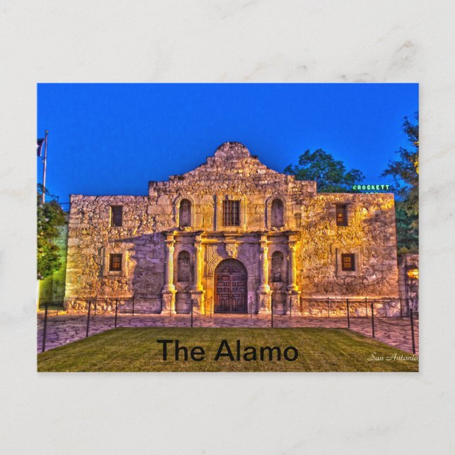 Postal El Álamo - San Antonio, Tx (Anverso)