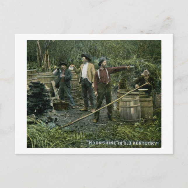 Postal El alcohol casero sigue en la antigua cosecha de K (Anverso)