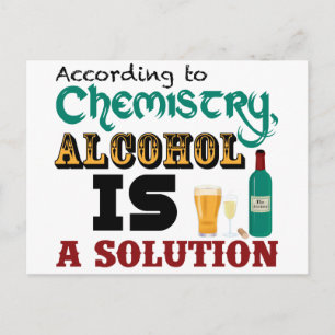 Postal El alcohol es una solución