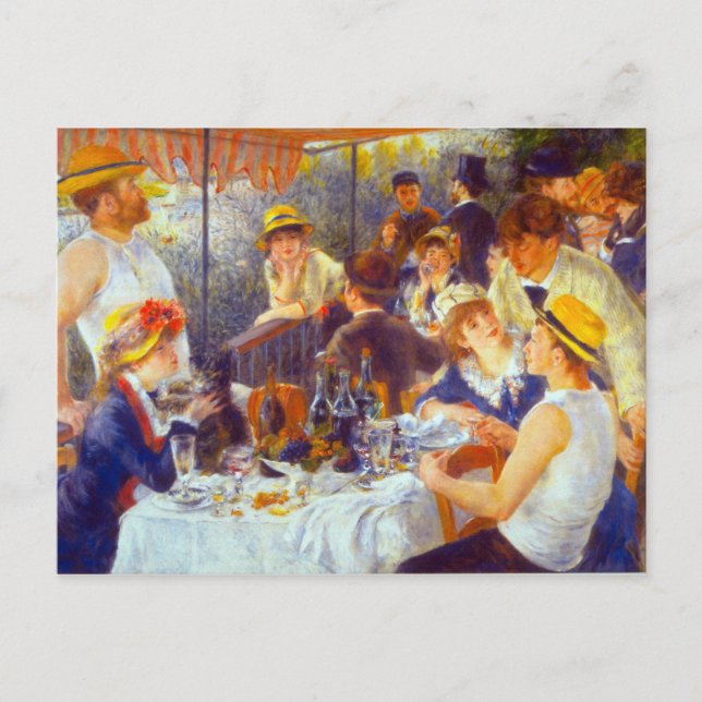 Postal El almuerzo de Pierre Renoir (Anverso)