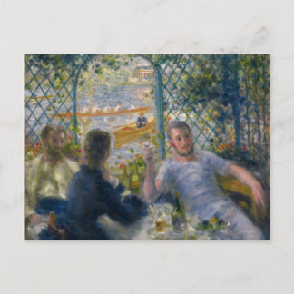 Postal El almuerzo de Rower por Pierre-Auguste Renoir