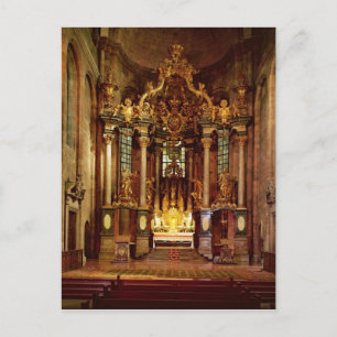 Postal El altar mayor en el coro oriental