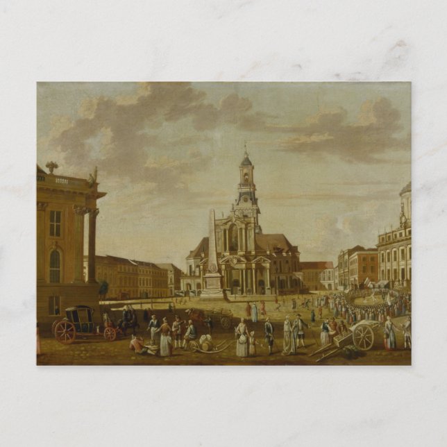 Postal El Alter Markt con la Iglesia de San Pedro. (Anverso)