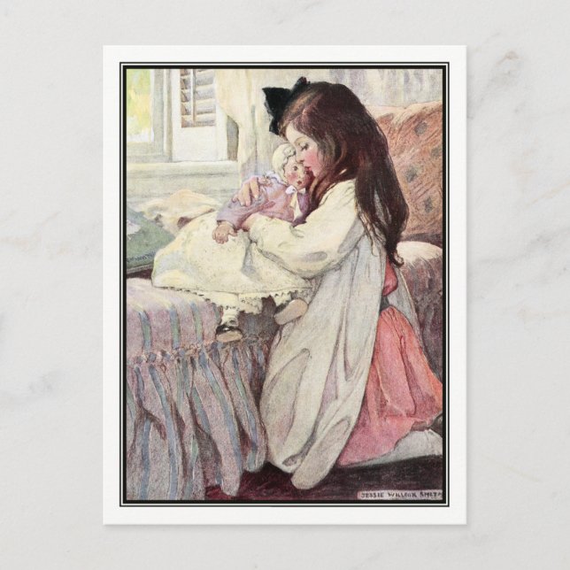 Postal El amante de Jessie Willcox Smith (Anverso)