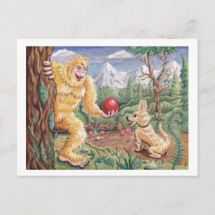 Postal El amigo de Bigfoot