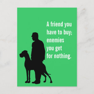 Postal El amigo perro especial