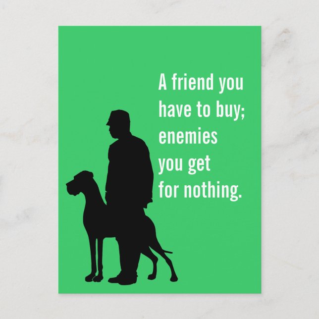 Postal El amigo perro especial (Anverso)