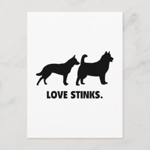Postal El amor apesta