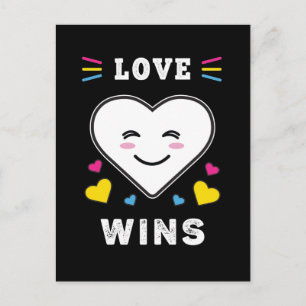 Postal El amor cardíaco gana el orgullo pansexual LGBTQ