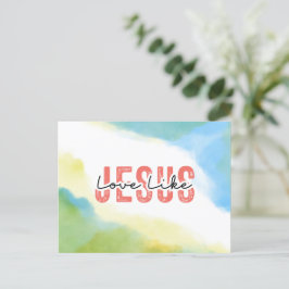 Postal El amor como Jesús Cita la Biblia Verso