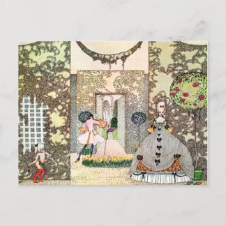 Postal El amor de Kay Nielsen en la tarde