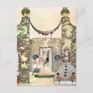 Postal El amor de Kay Nielsen en la tarde