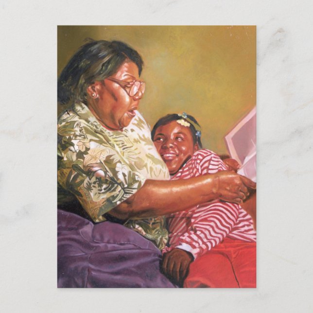 Postal El amor de la abuela de 1995 (Anverso)