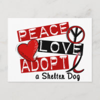 EL AMOR DE LA PAZ ADOPTA A UN PERRO DE refugio