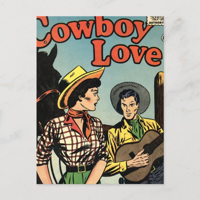 Postal El amor de las vacas (Anverso)