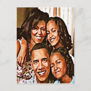 Postal El amor de Obama