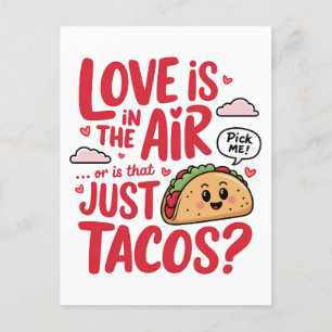 Postal El amor de San Valentín está en el aire o es que s