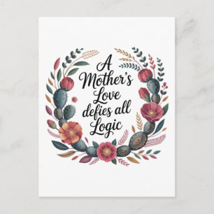 Postal El amor de una madre desafía toda lógica