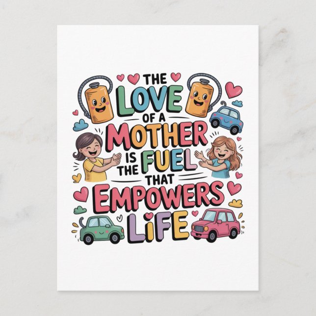 Postal El Amor De Una Madre Es El Combustible Que Potenci (Anverso)