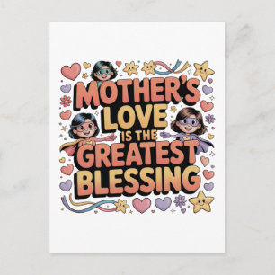 Postal El amor de una madre es la mayor bendición