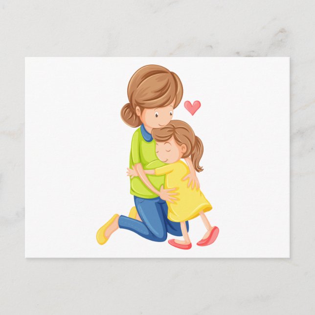 Postal El amor de una madre y una hija (Anverso)