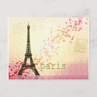 Postal El amor en París