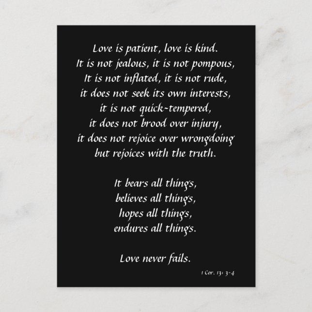 Postal El amor es (Anverso)