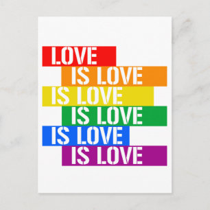 Postal El amor es amor