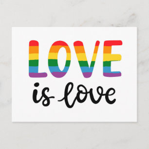 Postal El amor es amor