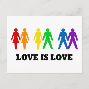 Postal El amor es amor
