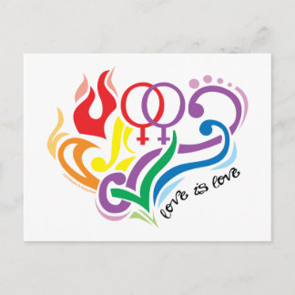 Postal El amor es amor: Lesbiana