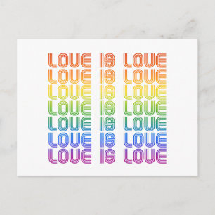 Postal El amor es amor retro