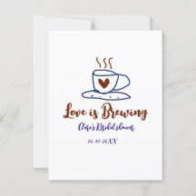 El amor es Brewing brown bride color azul ducha ag