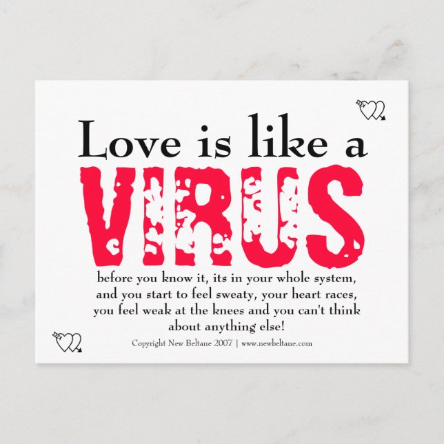 Postal El amor es como (Anverso)